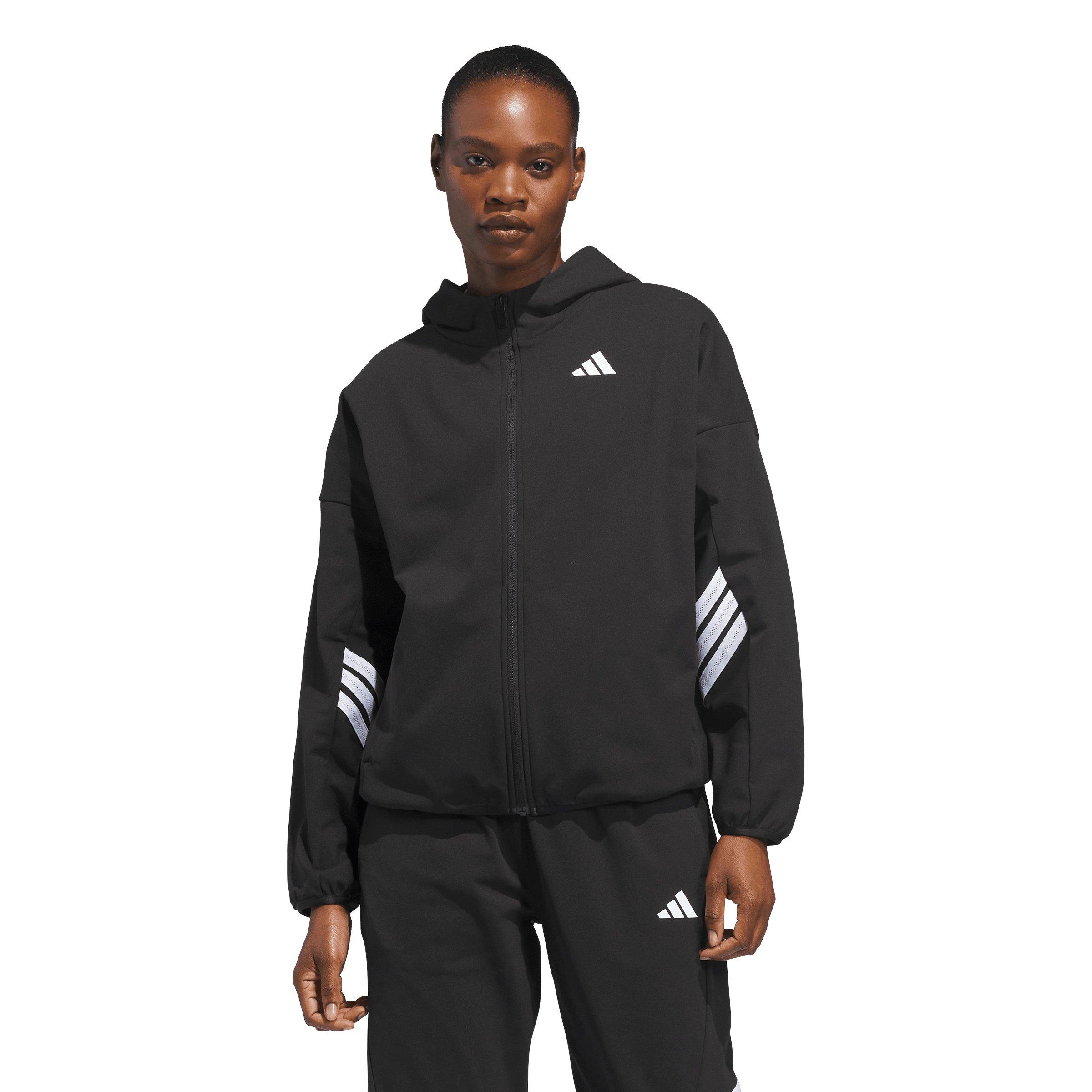 adidas Women's Crazy Warm Fleece Full Zip Jacket - Black - BLACK